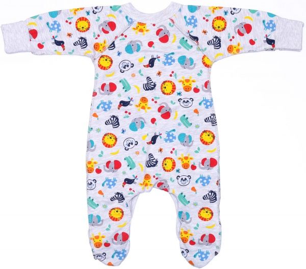 Комбинезон детский унисекс Minikin р.62 серый меланж 21300262 