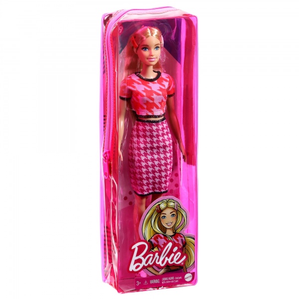 Кукла Barbie Модница в костюме в ломаную клетку