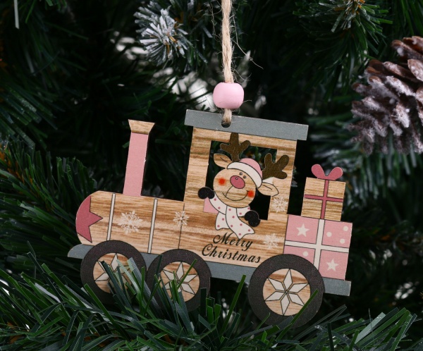 Декорація-підвіска рожева 8х1х10 см DH8047810 