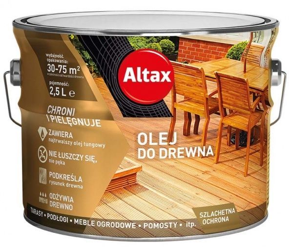 Масло для древесины Altax тик полумат 2,5 л