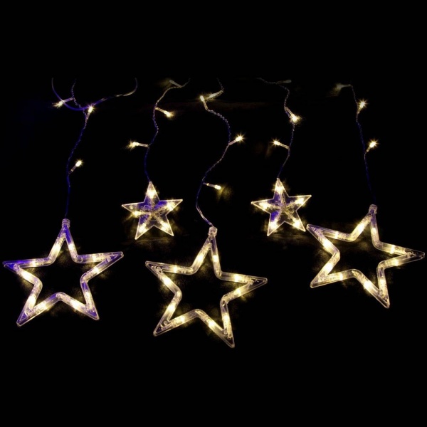 Электрогирлянда-штора SHLigts (DCLLD-138WW-C) встроенный светодиод (LED) 138 ламп 2 м 