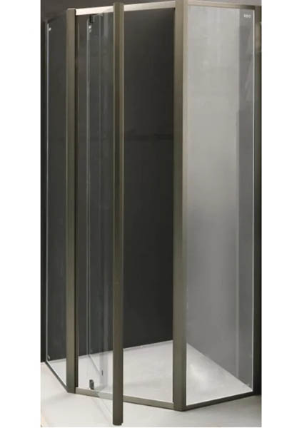 Душевое ограждение EGO пятиугольное распашное LEX GREY 90х90х200 см NAA3231