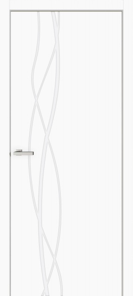 Дверне полотно Porte Bianche Impress 04 B ПГ 800 мм білий 