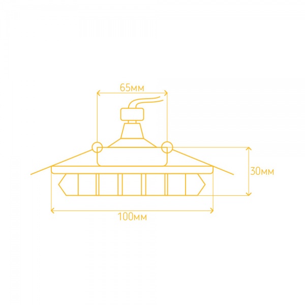 Светильник точечный LightMaster под лампу со светодиодной подсветкой CD878 MR16 прозрачный