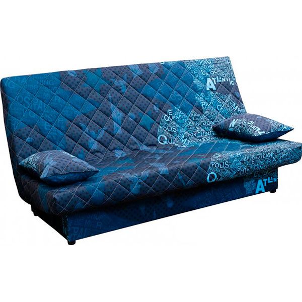 Диван Ньюс с 2 подушками 1920x950x950 мм поликоттон blue