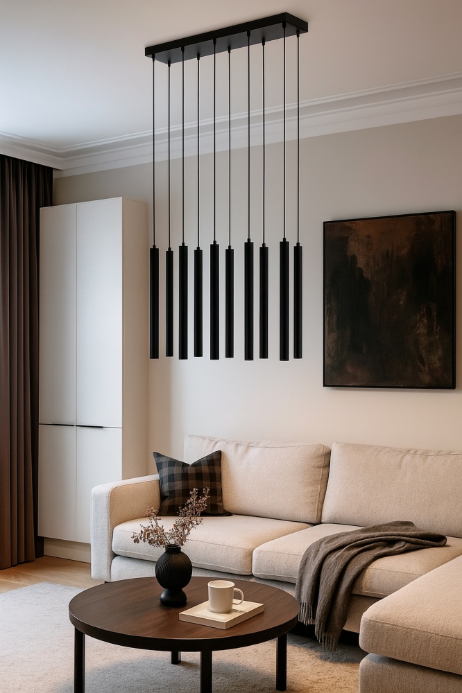 Світильник підвісний LIGHT SET MLYN 5538-10 10xGU5.3 чорний