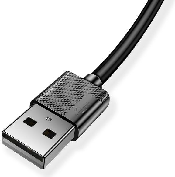 Кабель T-PHOX USB – microUSB 1.2 м черный (T-M801 black) Nets 