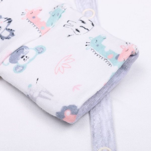 Боди детское унисекс Baby Veres Crazy Zoo р.56 мятный-2 