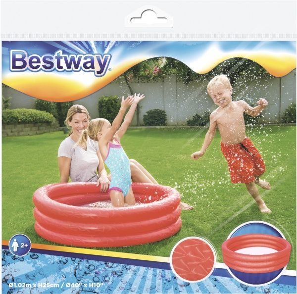 Бассейн надувной Bestway Play Pool 152х30 см красный