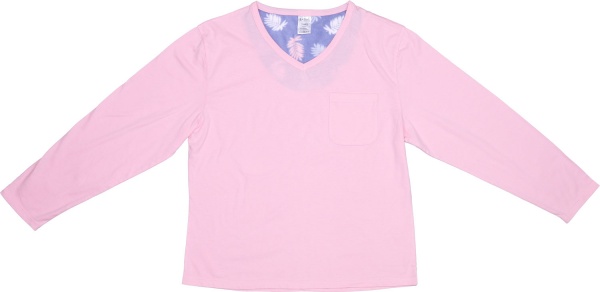 Костюм домашній жіночий La Nuit Home Leaves р. L рожевий із фіолетовим 