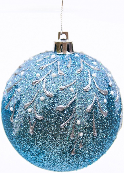 Шар новогодний Крилья 80 мм 7138