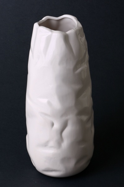 Ваза керамическая Coconut 28 см белый 