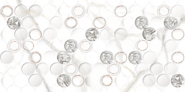 Плитка Golden Tile Alta Diamonds біла AT0161 30х60 