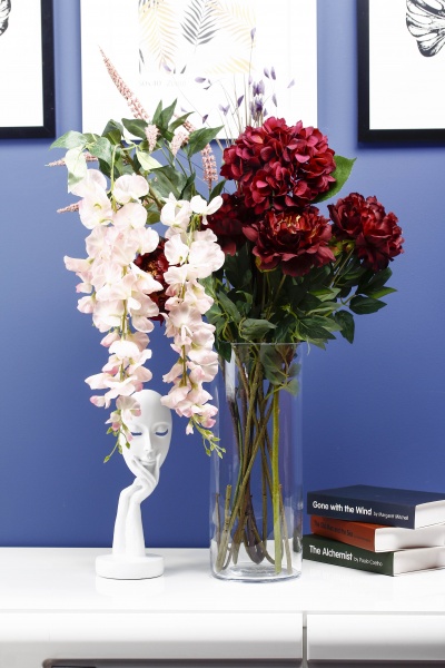 Ваза скляна Wrzesniak Glassworks Туба 14х35 см 17-995C 35 см прозорий 