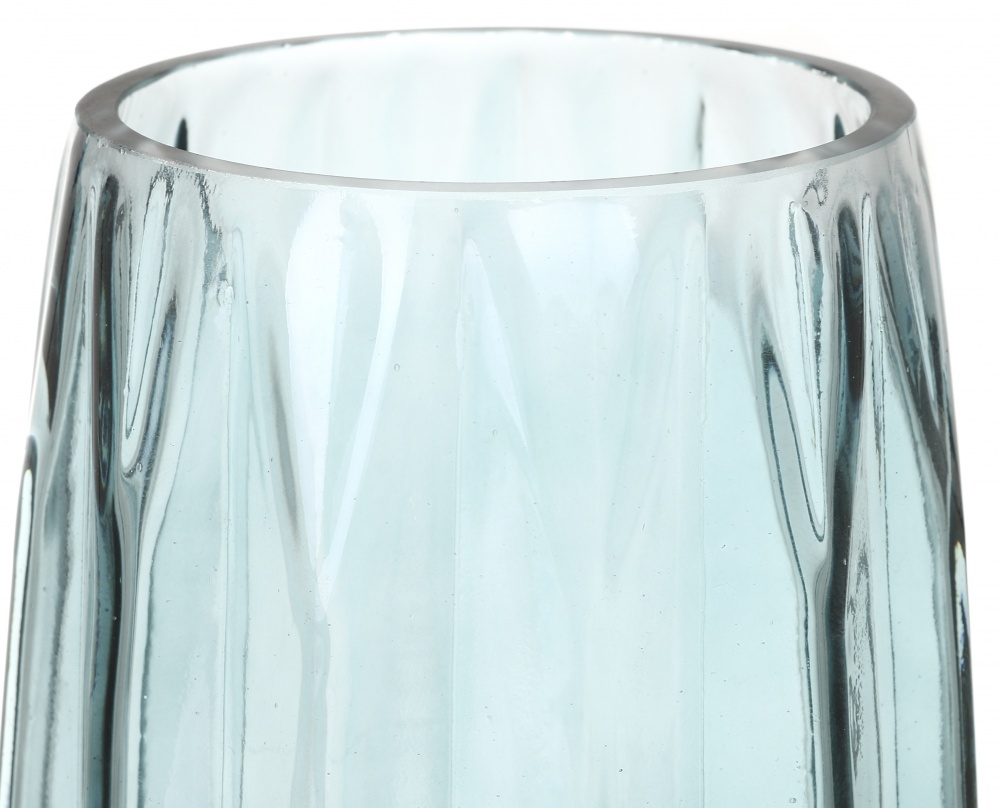 Ваза стеклянная Valley 28 см зеленая прозрачная JY-23DFX703B