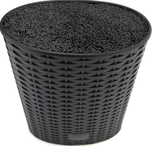 Блок для ножей овальный с наполнителем черный UP! (Underprice)