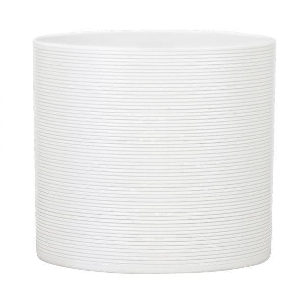 Кашпо керамическое Scheurich Inspiration круглый 0,98л молочный 