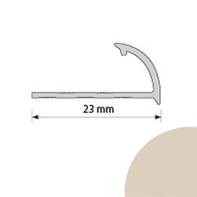 Уголок ПВХ 8x2500 мм внешний бежевый светлый