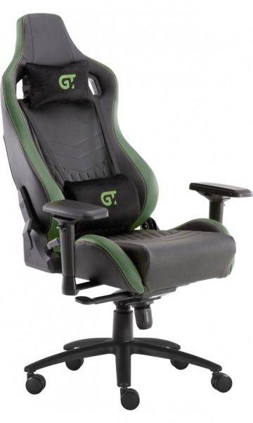 Кресло GT Racer X-0718 черно-зеленый 