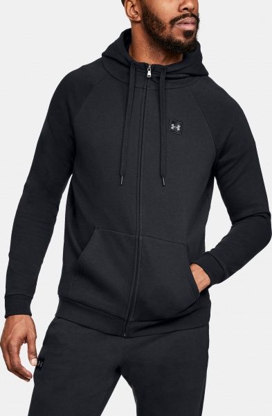 Джемпер Under Armour RIVAL FLEECE FZ HOODIE 1320737-001 р. S чорний