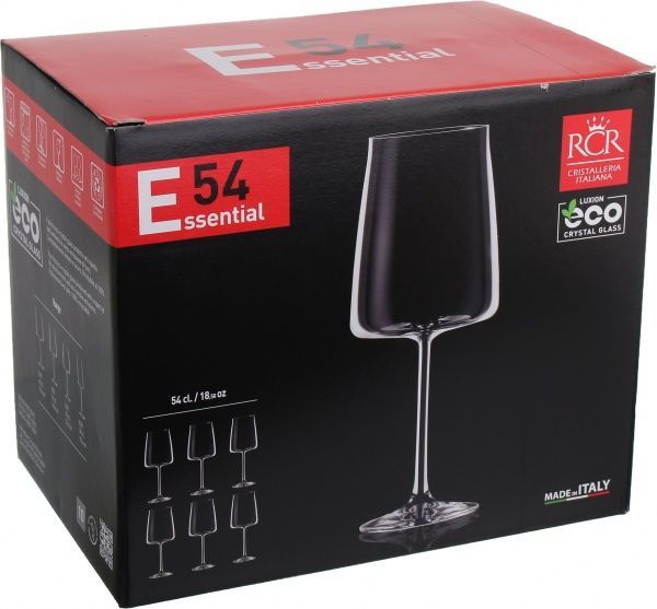 Набор бокалов для вина Essential 550 мл 6 шт. RCR 