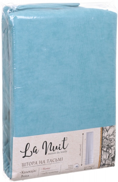 Штора Bona 200х280 см аква La Nuit