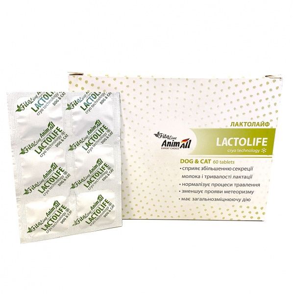 Добавка витаминная AnimAll ФитоЛайн Лактолайф 60 таб.