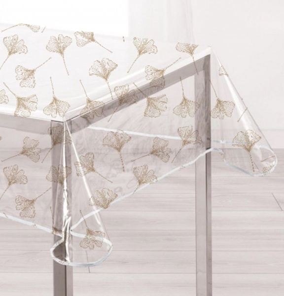 Скатерть ES0806-1TM 135x100 см прозрачный с рисунком Даріана 