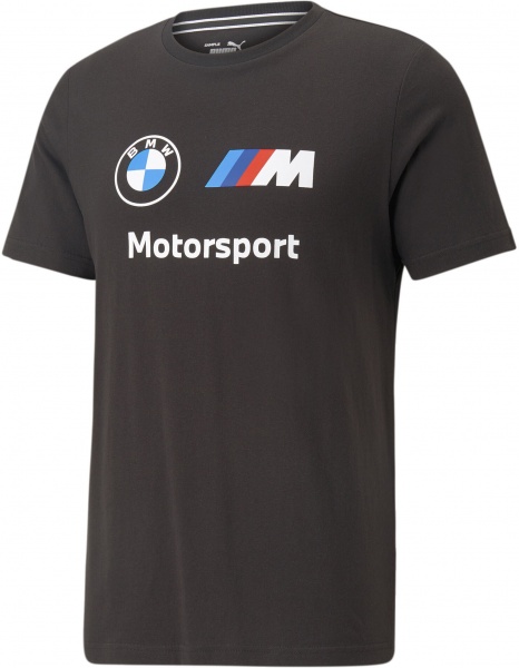 Футболка Puma BMW MMS ESS LOGO TEE PUMA BLACK 53814801 р.M чорний