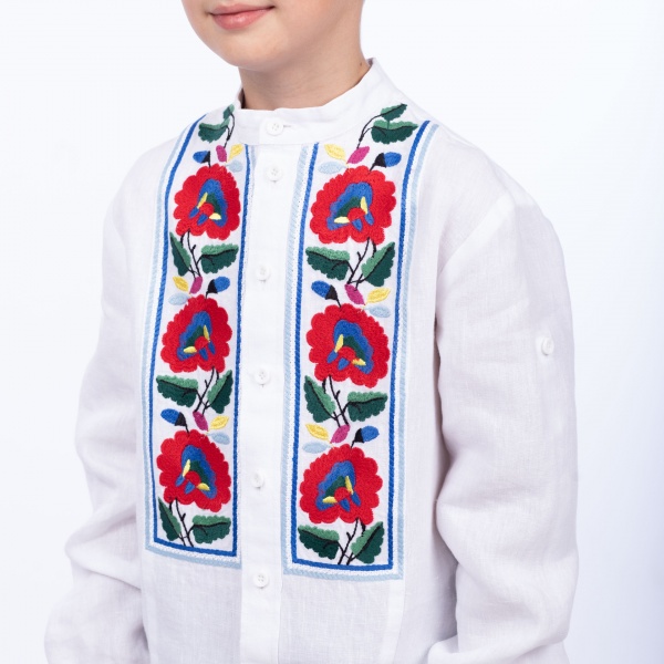 Вишиванка для хлопчиків Едельвіка р.116 білий 175-23/00 