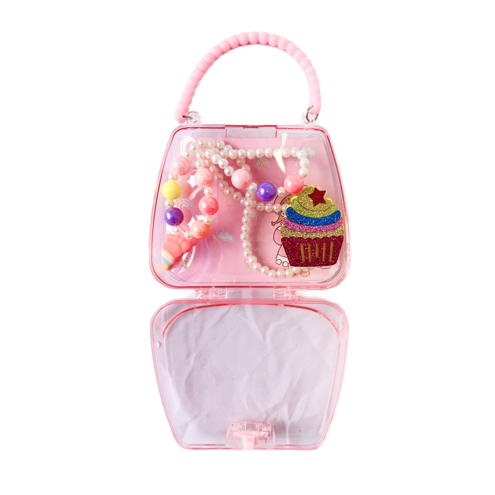 Набір прикрас Zhorya у сумочці 3 шт. серія Глітер B126B