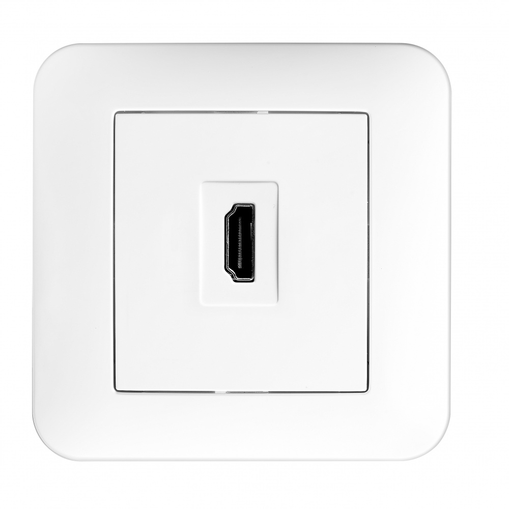 Розетка HDMI Hausmark Luno белый 709-0202-203