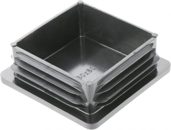 Заглушка квадратна чорна 80х80 мм