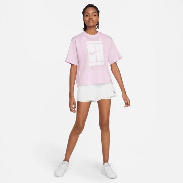 Футболка Nike W NKCT TEE SSNL COURT DJ6241-695 р. XS рожевий