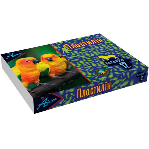 Пластилін AFRICA sky 12 кольорів