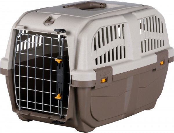 Переноска Trixie для собак Skudo 3 коричневая/песочная до 24 кг S 40 x 39 x 60 см 39741 