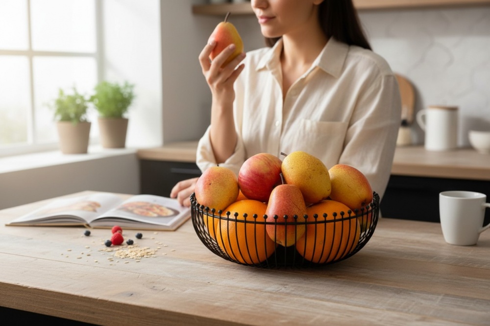 Корзинка для фруктов Flamberg Premium Filo 28.5X9.5 см черный