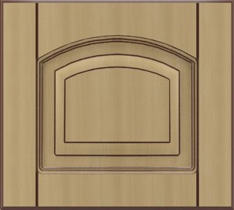 Фасад для кухні Грейд-Плюс Клен світлий патина №420 355x396 Вінтаж