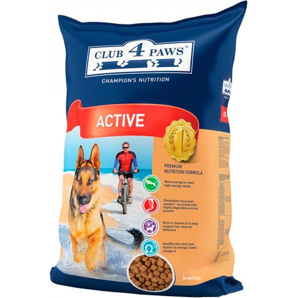Корм Клуб 4 лапи для активних собак 12 кг