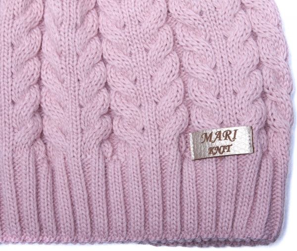 Шапка Mari-Knit 0852 р.52-54 светлая пудра 