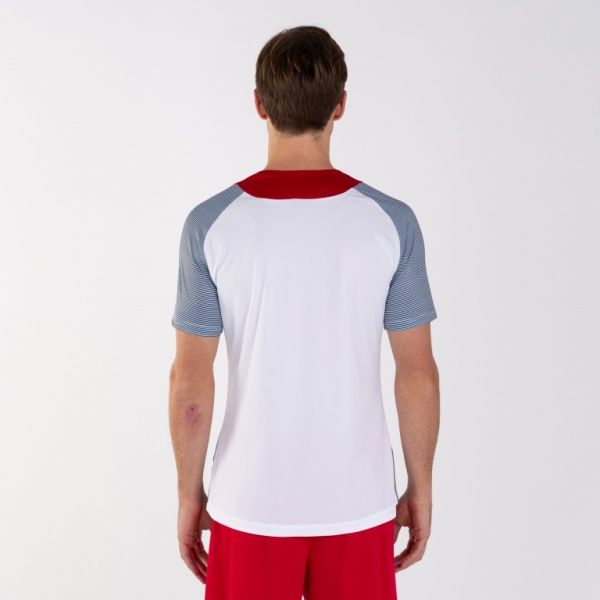 Футболка Joma ESSENTIAL II T-SHIRT WHITE-DARK NAVY S/S 101508.203 M білий