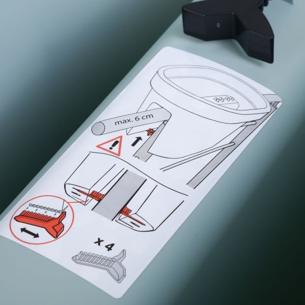 Горщик для квітів 60x28x25 см прямокутний світло-зелений 