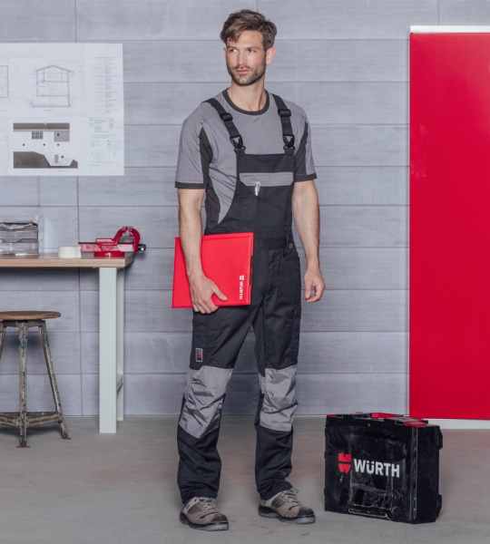 Полукомбинезон рабочий WURTH MODYF CETUS р. XXXL рост универсальный M404251433 антрацит