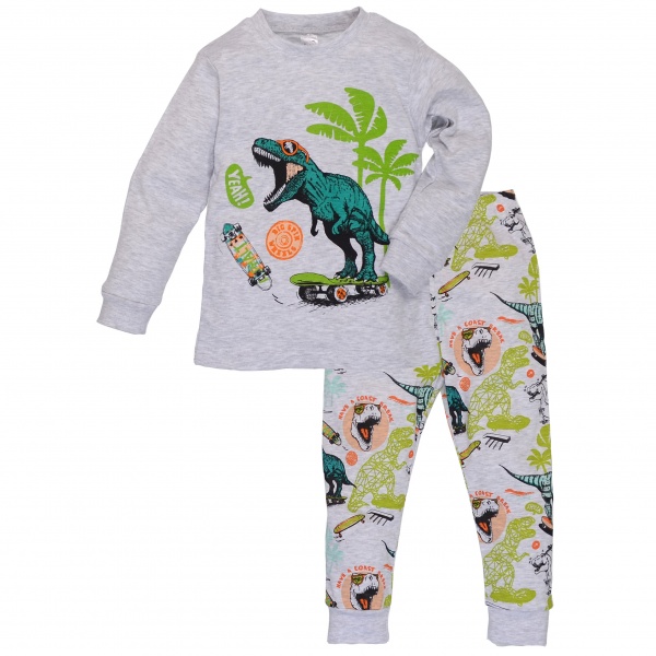 Пижама детская для мальчика Татошка 0120271сті р.116 серый меланж 