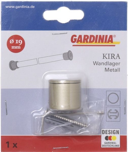 Тримач для карниза Gardinia Kira торцевий набірний d19 мм шампань 1 шт. 