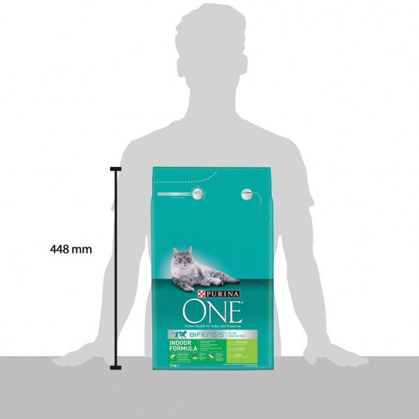 Корм сухой для котов Purina One Indoor Formula с индейкой и цельными злаками 3 кг