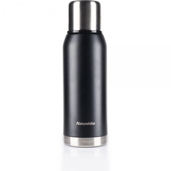 Термос туристичний Q-9H NH19SJ010, 304 сталь, 1.0 л, чорний Naturehike
