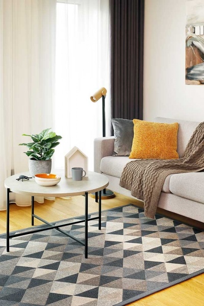 Килим Narma KIVA grey 160x230 см двосторонній 