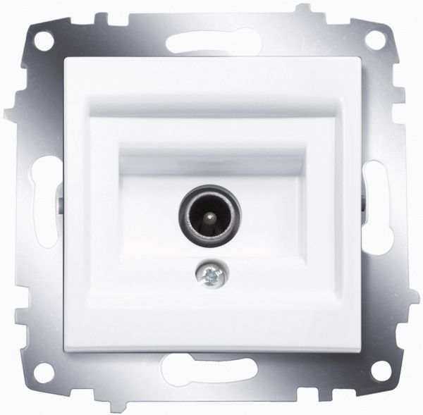 Розетка TV ABB Cosmo без сопротивления белый 619-010200-274