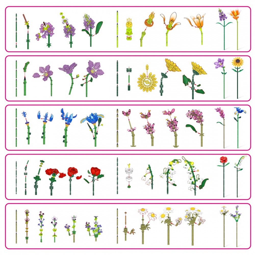 Конструктор Max в капсуле S1 – Садовые цветы (в ассорт., в диспл.) 83184GQ1